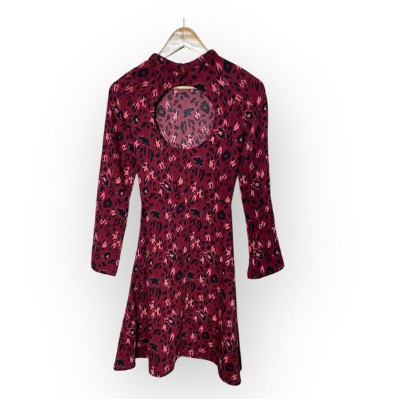 & Other Stories Maroon Leopard Dress - Picture 4 of 10